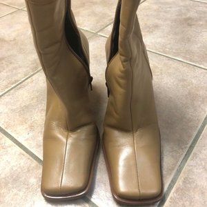 Nine West Beige Booties.  Great Condition